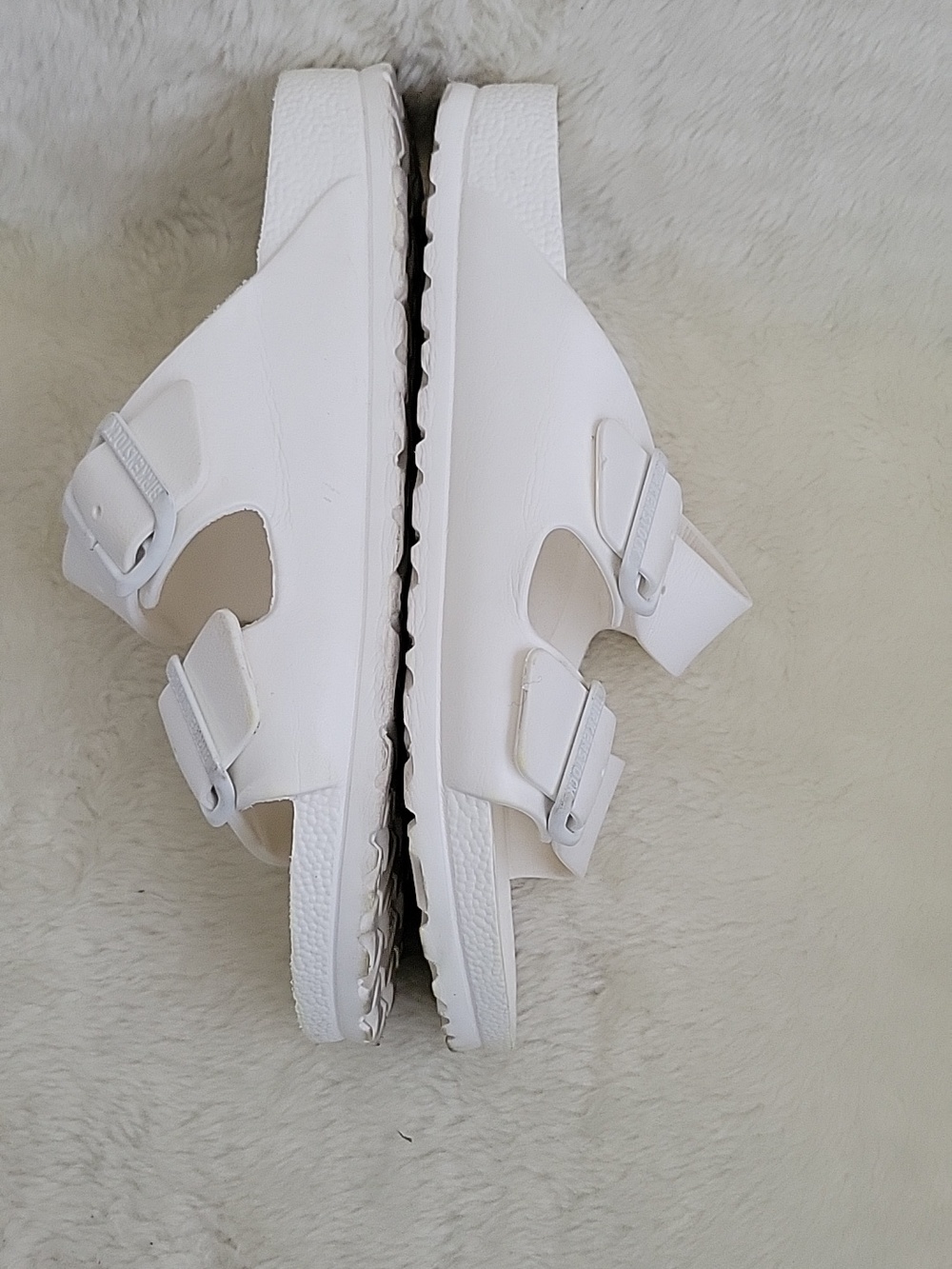 BIRKENSROCK White Arizona EVA Slide Sandals. Size 38. - Picture 10 of 15
